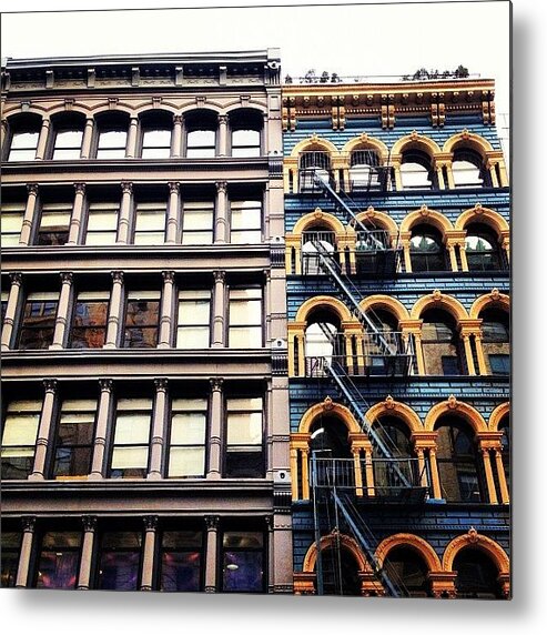 New York City Metal Print featuring the photograph Eclectic Architecture - New York City by Vivienne Gucwa
