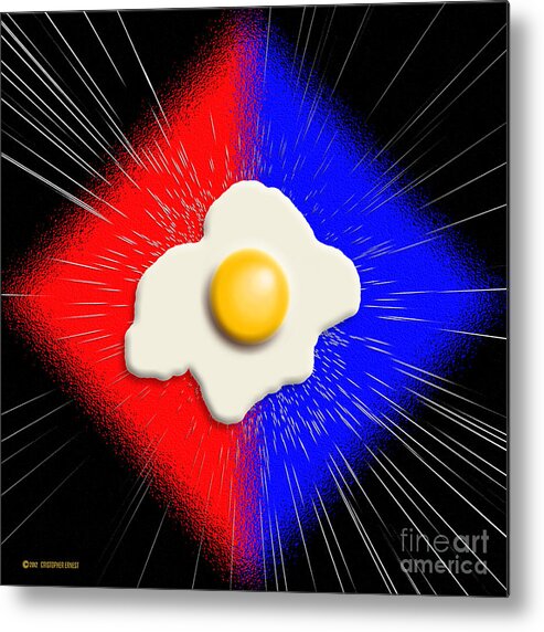 Cristopher Ernest Metal Print featuring the digital art Egguinox by Cristophers Dream Artistry