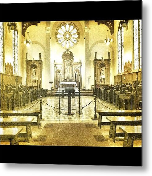 Antique Metal Print featuring the photograph English Style Church - #church #faith by Liza Mae | Luxavision