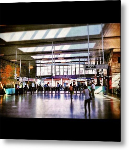 Farringdon Metal Print featuring the photograph Farringdon Station #london #underground by Mark Thornton