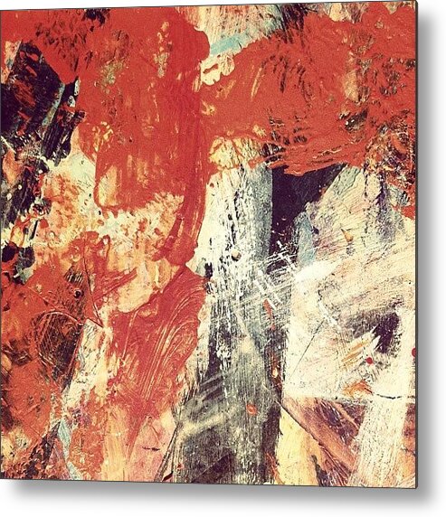 Abstract Metal Print featuring the photograph Fire In The Night by Nic Squirrell