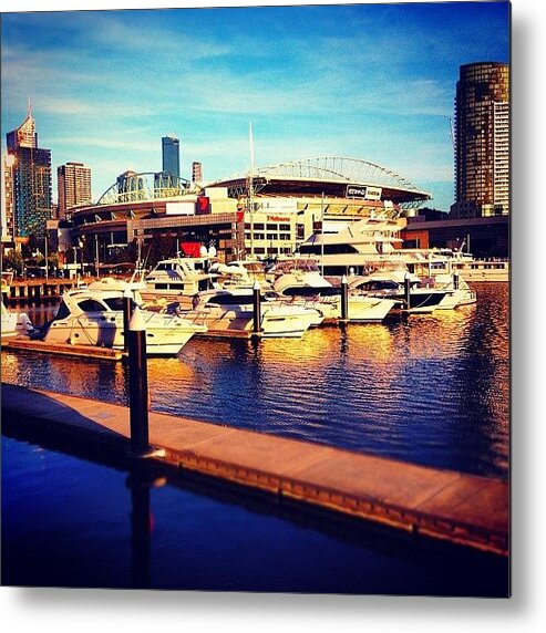 Instagramhub Metal Print featuring the photograph Fish And Chips By The Harbour by Daniel James