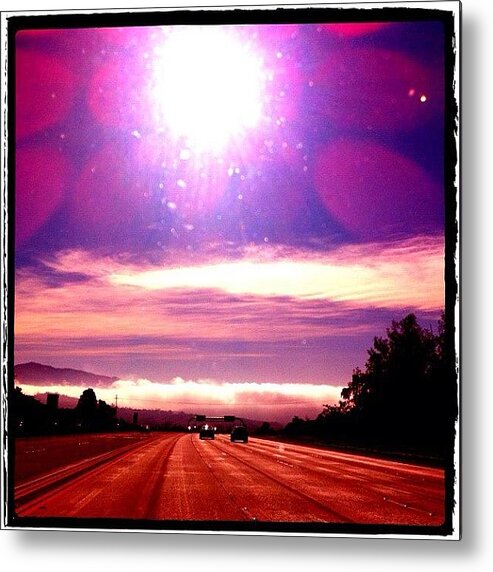 Iphone4 Metal Print featuring the photograph Flares And Fog Ahead #sandiego #fog by Jennifer Augustine