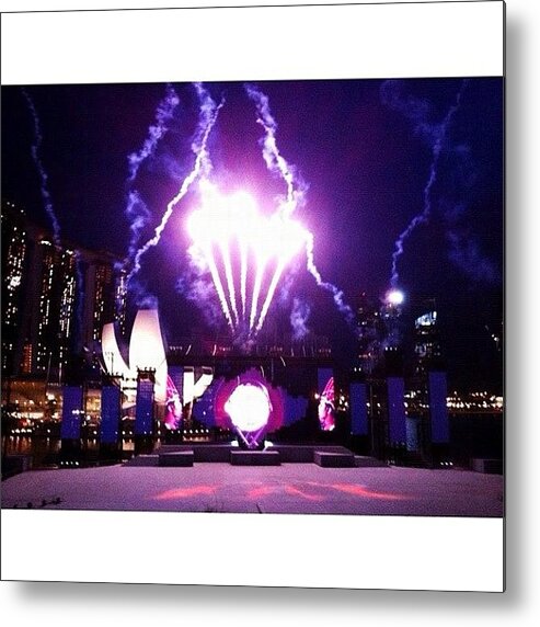 Instasg Metal Print featuring the photograph Flares..let The Show Begins | National by Ji Lyn Ho