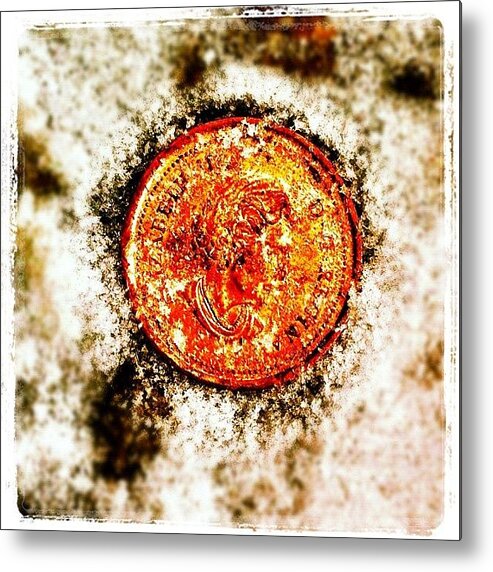 Toronto Metal Print featuring the photograph Found A Penny While Shoveling. - #lucky by Liza Mae | Luxavision