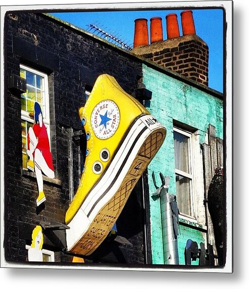 virtueel galop temperament giant #converse #shop #camden #london Metal Print by Owain Evans -  Instaprints