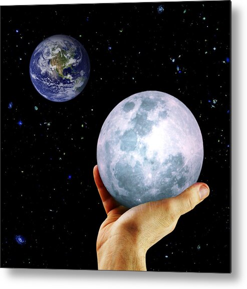 Moon Metal Print featuring the photograph Give Her the Moon by Michele Cornelius