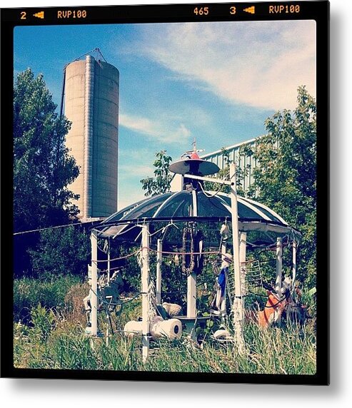  Metal Print featuring the photograph Go Round Thru The Weeds by Brett Stoddart