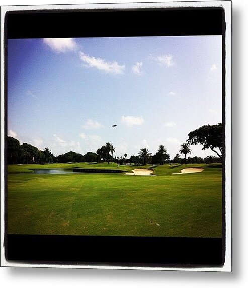 Beautiful Metal Print featuring the photograph #golf #par #4 #boca #raton #resort by Tony Chiarelli