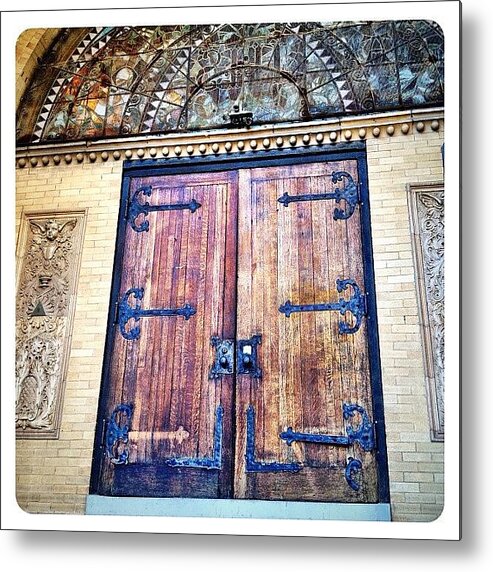 Photooftheday Metal Print featuring the photograph Gothic Door by Natasha Marco