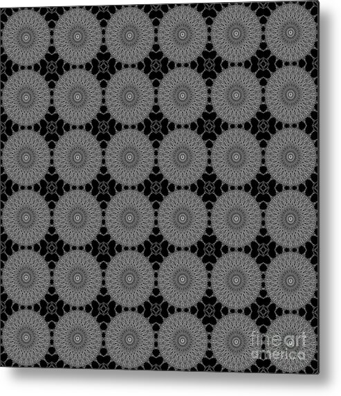 Clay Metal Print featuring the digital art Grey Doily by Clayton Bruster