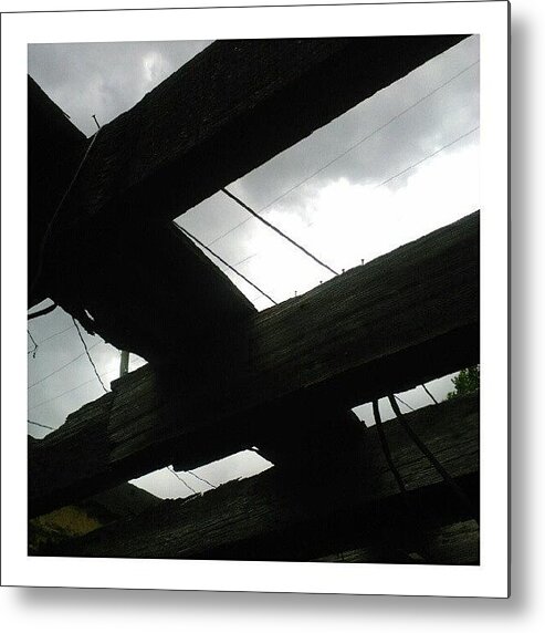  Metal Print featuring the photograph He Fell Head Over Heels For Ruin And by Matthew Saindon