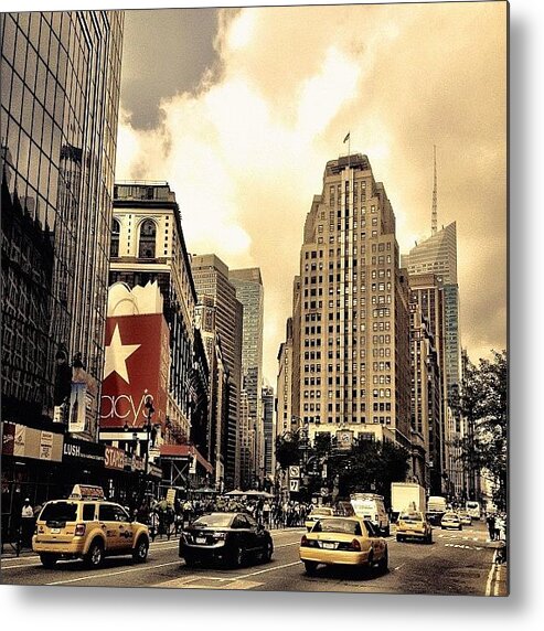 New York City Metal Print featuring the photograph Herald Square - New York City by Vivienne Gucwa