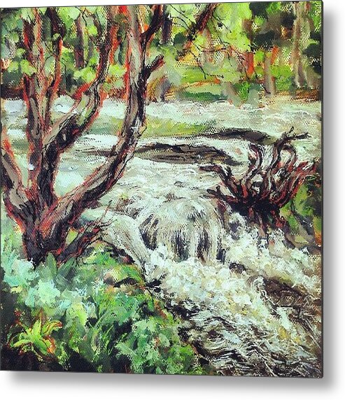 Art Metal Print featuring the photograph I Think I Finished That #river #hafren by Linandara Linandara