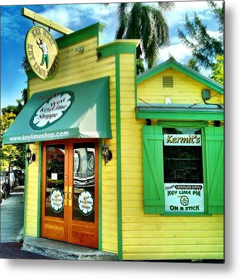 Key West Metal Print featuring the photograph Its A Wonderful Day For Pie by Casey Fessler