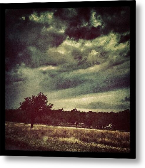 Clouds Metal Print featuring the photograph It's Stormy Weather ♫ #storm #sky by Maura Aranda