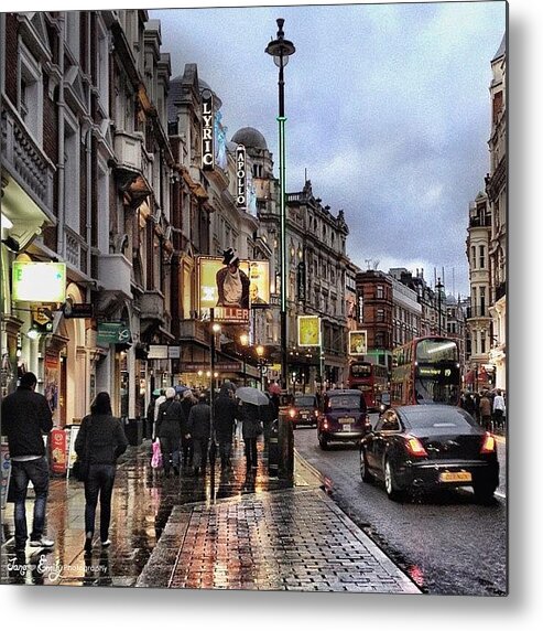 London Metal Print featuring the photograph London West End Theatre District by Jane Emily