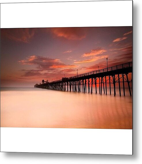  Metal Print featuring the photograph Long Exposure (180 Seconds) At The by Larry Marshall