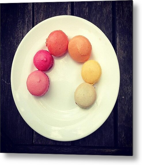 Macaroons Metal Print featuring the photograph Macaroons by Nic Squirrell
