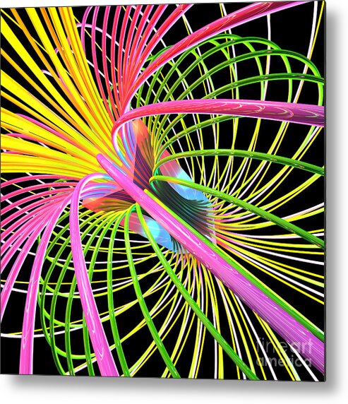 Attraction Metal Print featuring the digital art Magnetism 4 by Russell Kightley