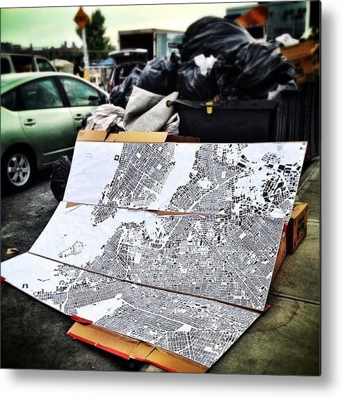 Instaaaaah Metal Print featuring the photograph Map Of Brooklyn by Natasha Marco
