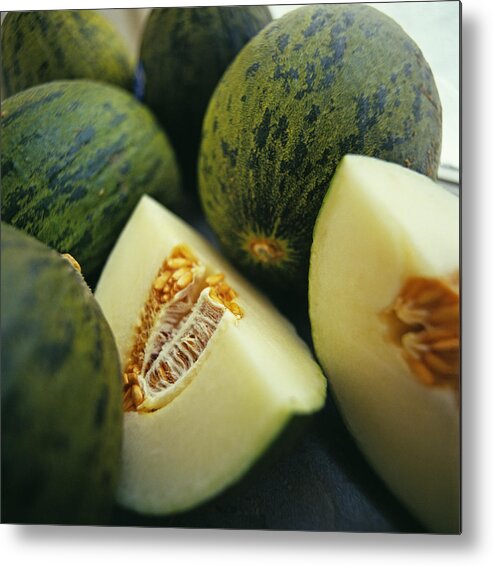 Fruit Metal Print featuring the photograph Melons by David Munns