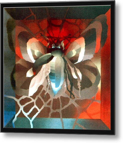 Transformation Metal Print featuring the painting Metamorphosis 1975 by Glenn Bautista