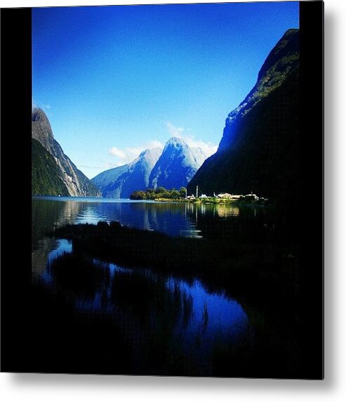 Milford Sound Metal Print featuring the photograph Milford Sound by Georgia Rose