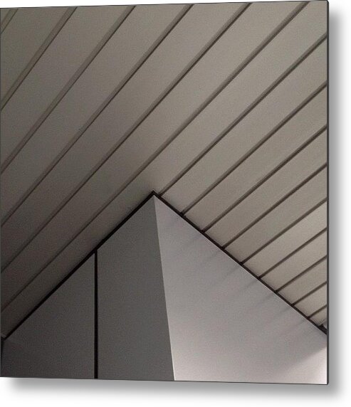 Building Metal Print featuring the photograph #minimalisbd #lines #corner #iphonesia by Tito Santika