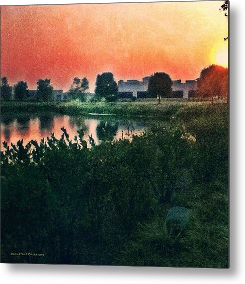 Landscapestyles_silhouette_001 Metal Print featuring the photograph Monday by Constant Creations