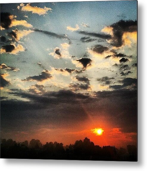 Clouds Metal Print featuring the photograph Morning Flare

#sunrise #morning by Zac Gorowski