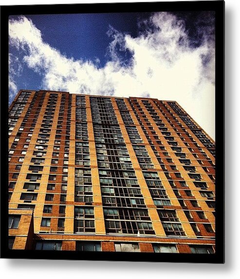 Building Metal Print featuring the photograph My Apartment Building - The New Gotham by Arnab Mukherjee