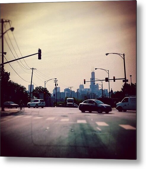 Instagram Metal Print featuring the photograph My City's Skyline. Chicago. Am I Lucky by Jonathan Herrera