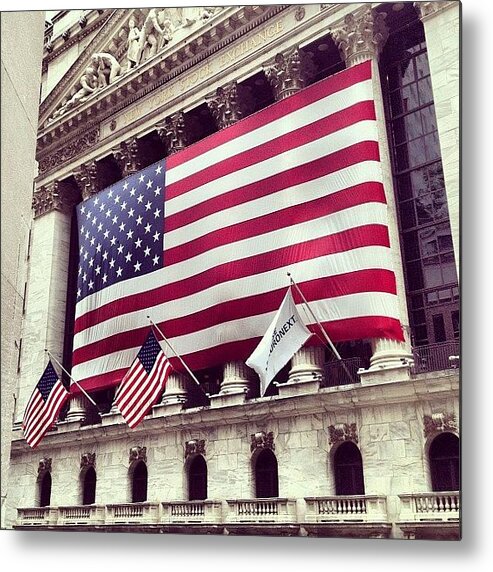 Europe Metal Print featuring the photograph New York Stock Exchange/wall Street by Randy Lemoine