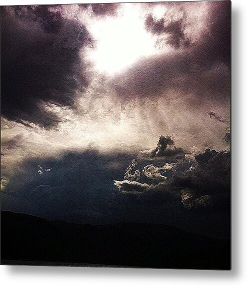 Mountains Metal Print featuring the photograph #nofilter by Niels Rasmussen
