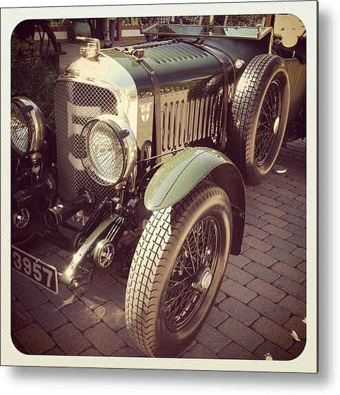  Metal Print featuring the photograph Old Bentley At The Vail Automotive by Brett Borgard
