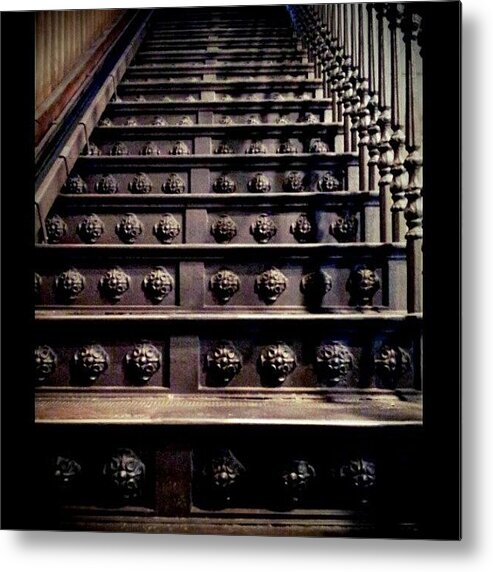  Metal Print featuring the photograph Old Court House Museum Stairs To The by Linde Wyser