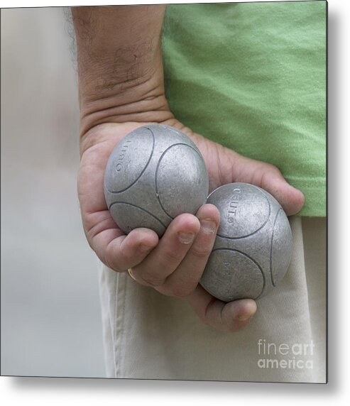 Sport Metal Print featuring the photograph On the Boules Pitch by Heiko Koehrer-Wagner