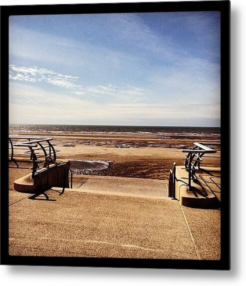 Blackpool Metal Print featuring the photograph Ooo I Do Like To Be Beside The Seaside by Sand I Am
