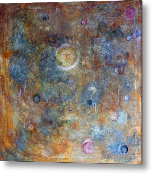 Abstract Metal Print featuring the painting Outer Limits by Tom Roderick