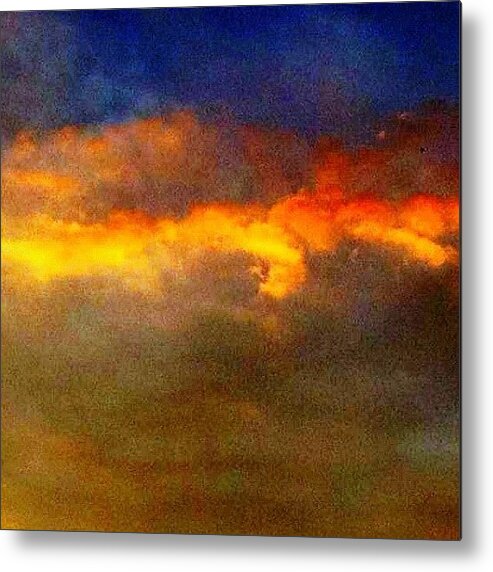 Sky Metal Print featuring the photograph Painting On the sky by Irina Moskalev