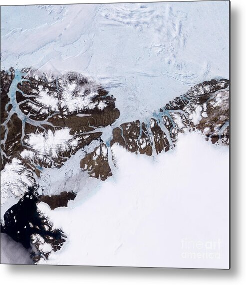Petermann Glacier Metal Print featuring the photograph Petermann Glacier, Greenland by Nasa