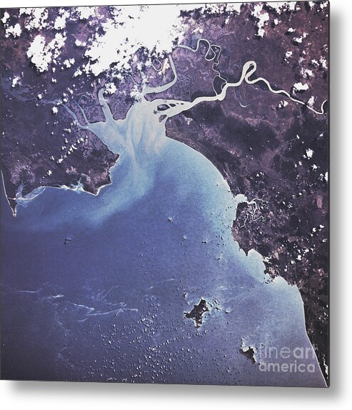 Phytoplankton Bloom Metal Print featuring the photograph Phytoplankton Or Algal Bloom by Nasa