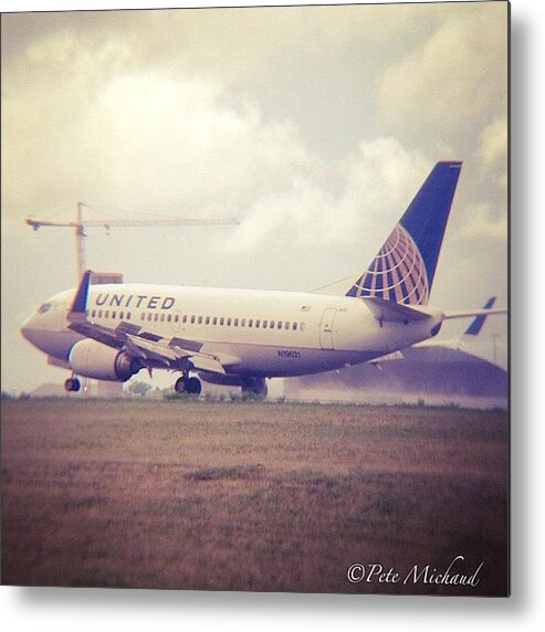 Love Metal Print featuring the photograph #plane #cleveland #ohio #ohiogram by Pete Michaud