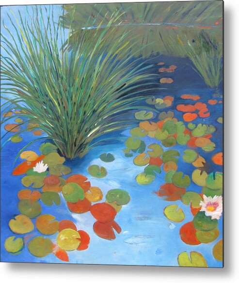 Pond Metal Print featuring the painting Pond Revisited by Gary Coleman