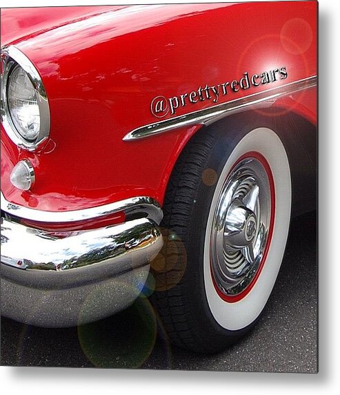 Prettyredcars Metal Print featuring the photograph PrettyRedCars by Cameron Bentley