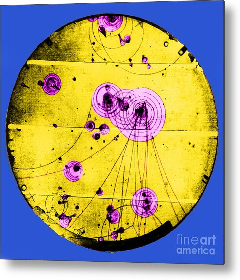 History Metal Print featuring the photograph Proton-photon Collision by Omikron