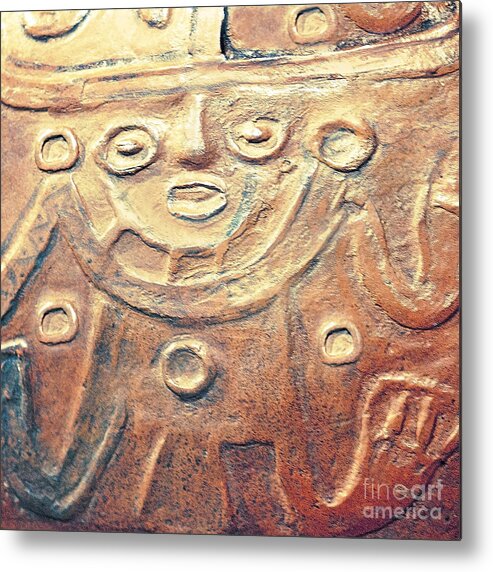 Creative Photography Pictures Metal Print featuring the photograph Relief Art in Earthtones by Artist and Photographer Laura Wrede