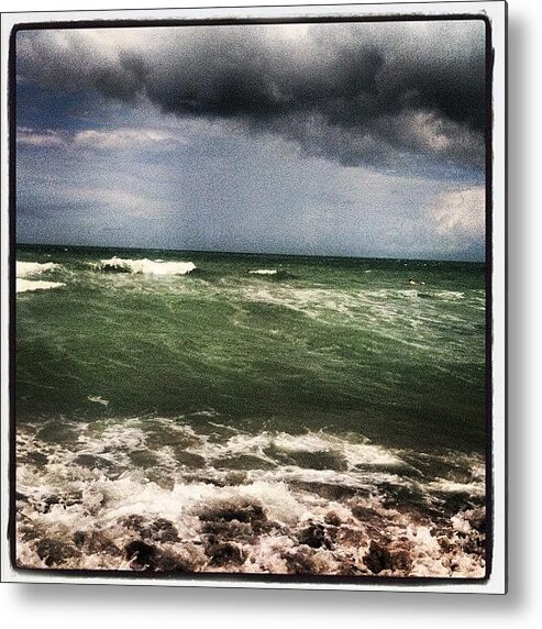 Ocean Metal Print featuring the photograph Rough Waters by Lea Ward