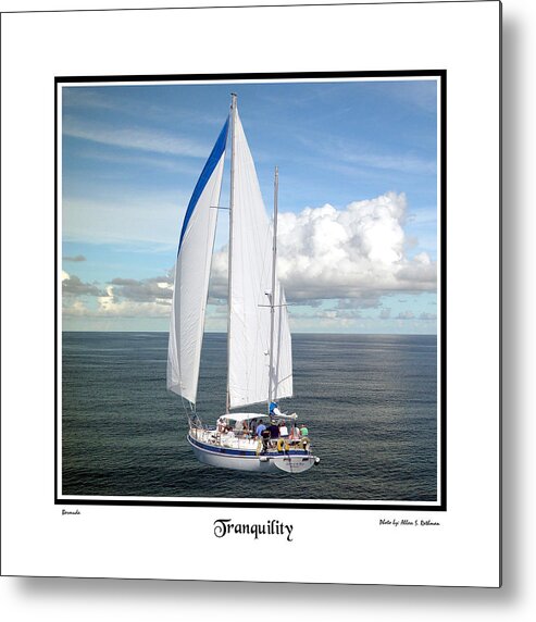 Sail Boat Metal Print featuring the photograph Sailboat Tranquility by Allan Rothman